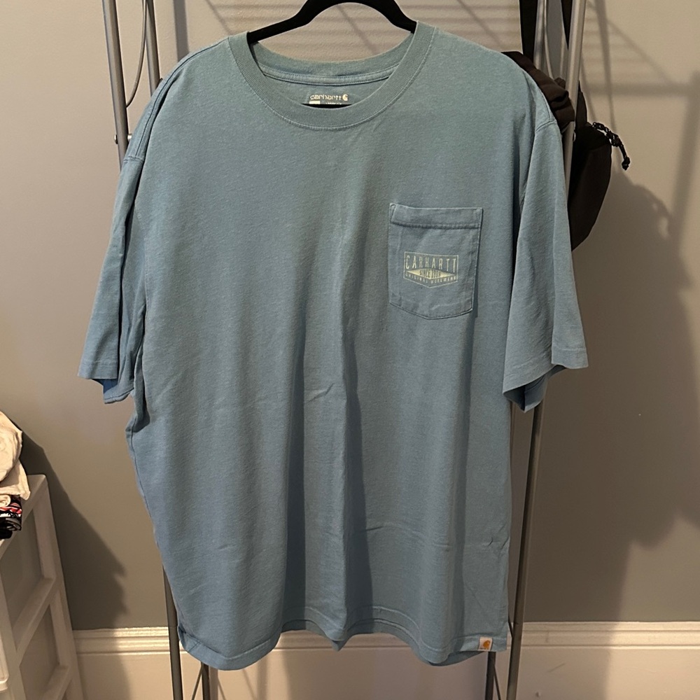 Carhartt Men's Teal Short Sleeve Tee